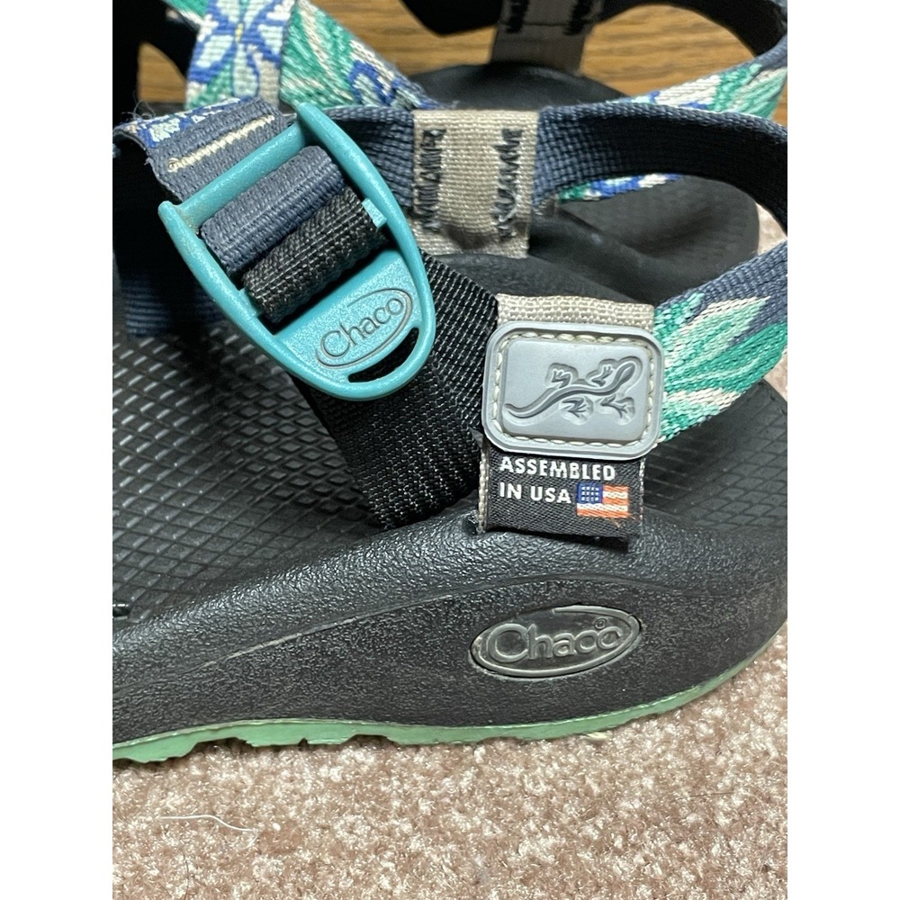 Chaco Womens Shoes Hiking Sandals Size 6 Classic Teal Blue - Picture 4 of 12
